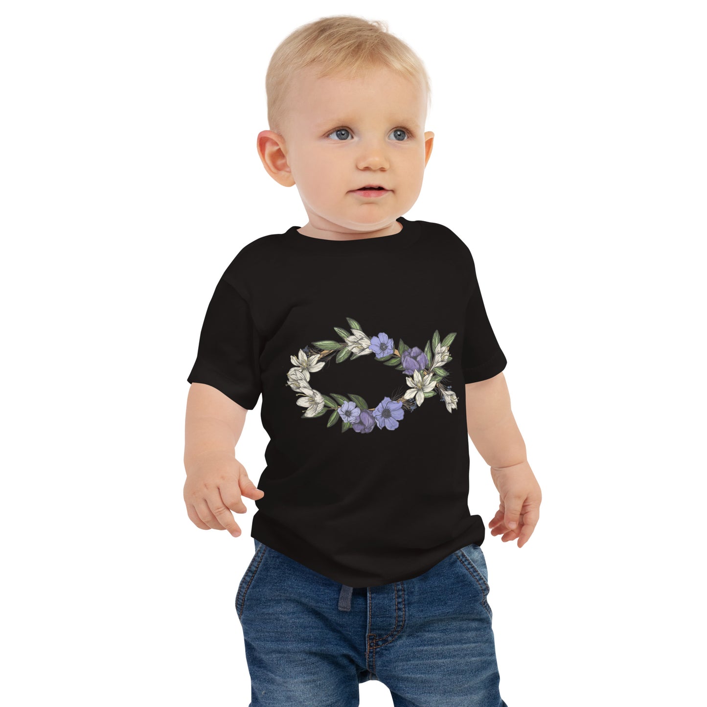 Fish In Bloom (In Bloom Collection) Baby Jersey Short Sleeve Tee