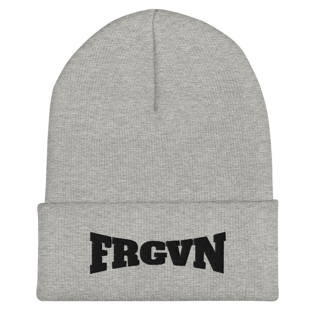 FRGVN (The Fighter Collection) Cuffed Beanie Embroidered in Black