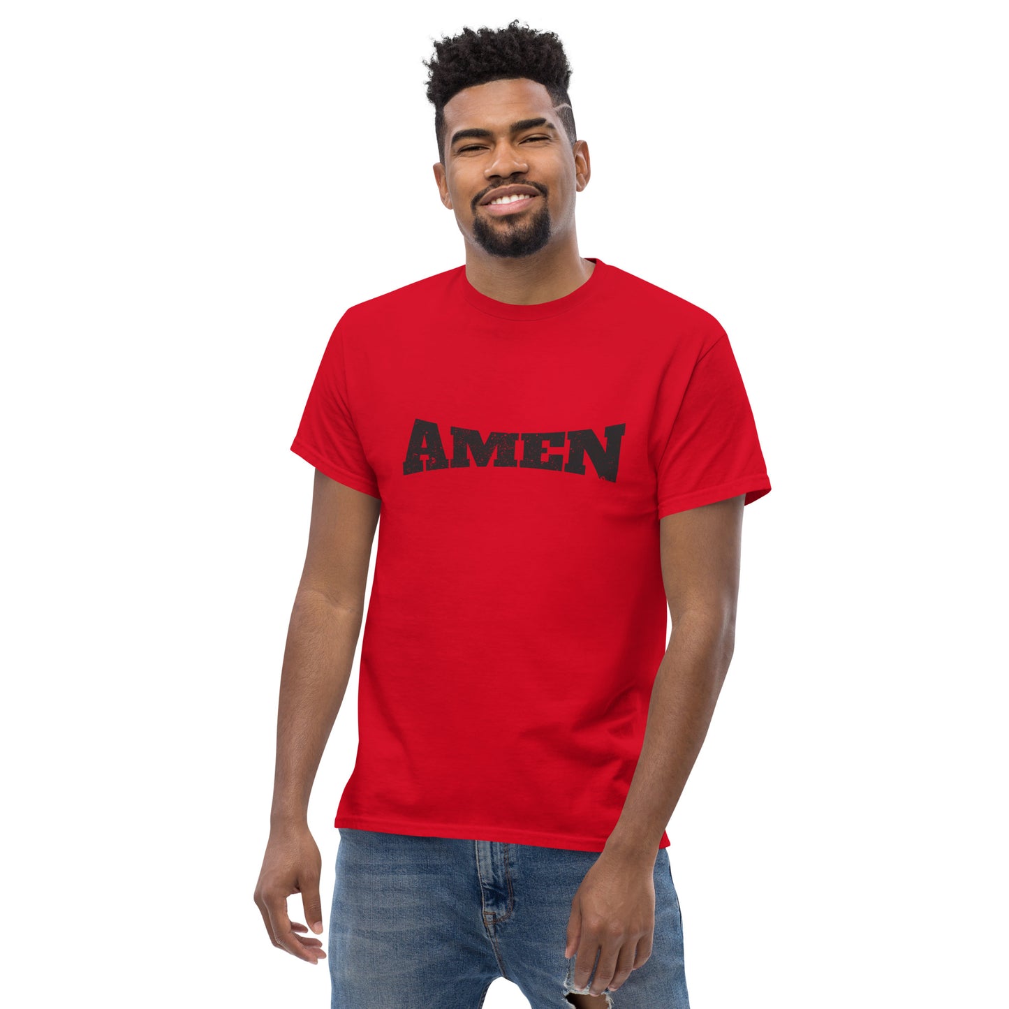 AMEN in Black (The Fighter Collection) Men's Classic Tee
