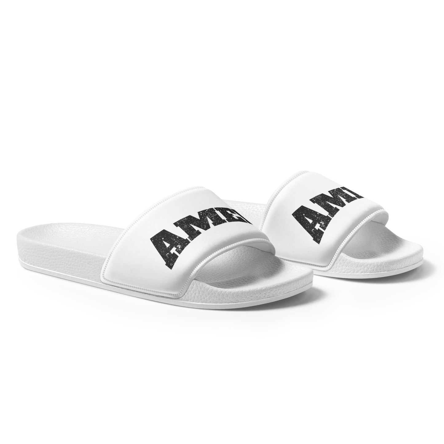 AMEN in Black (The Fighter Collection) Men’s slides