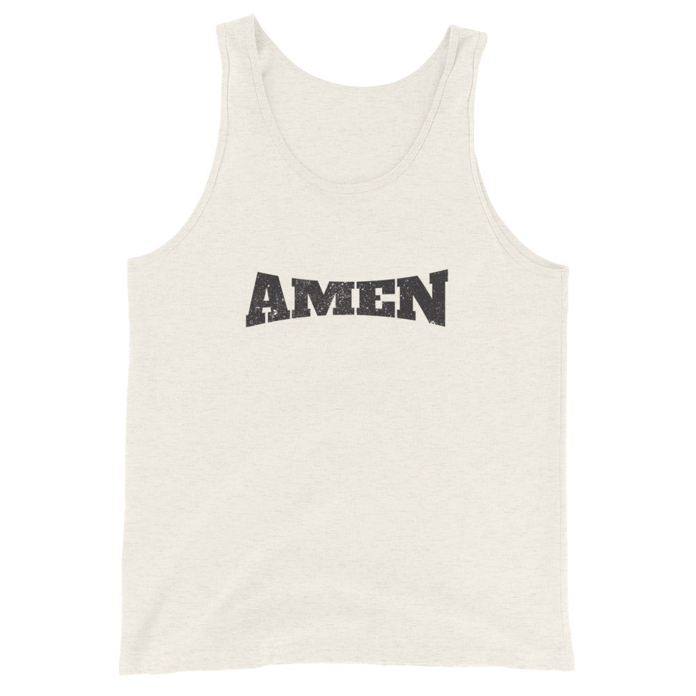AMEN in Black (The Fighter Collection) Unisex Tank Top