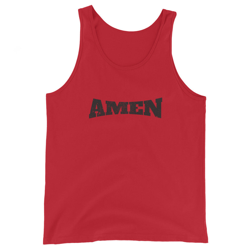 AMEN in Black (The Fighter Collection) Unisex Tank Top