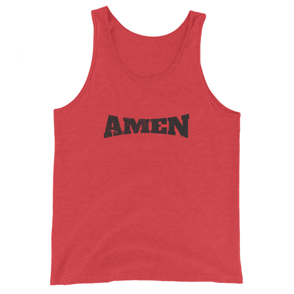 AMEN in Black (The Fighter Collection) Unisex Tank Top