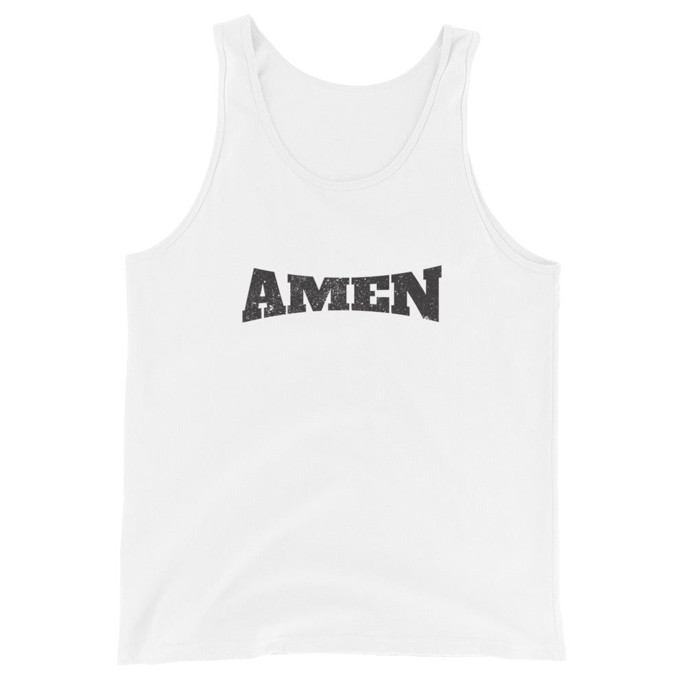 AMEN in Black (The Fighter Collection) Unisex Tank Top