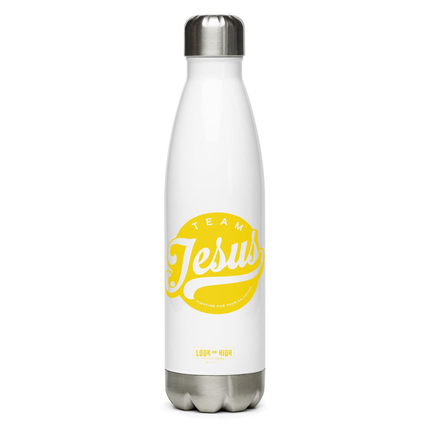 Team Jesus (Gold Crest) Stainless Steel Water Bottle