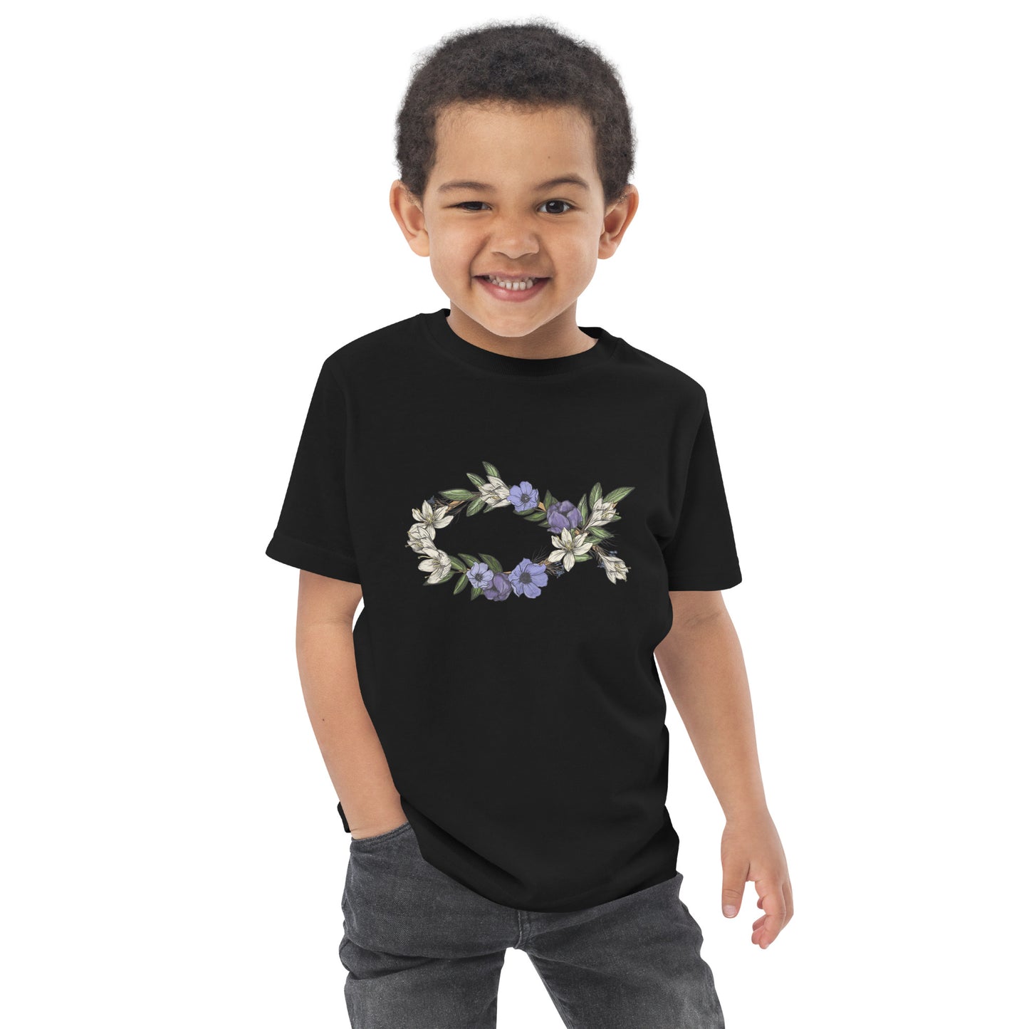 Fish In Bloom (In Bloom Collection) Toddler jersey t-shirt