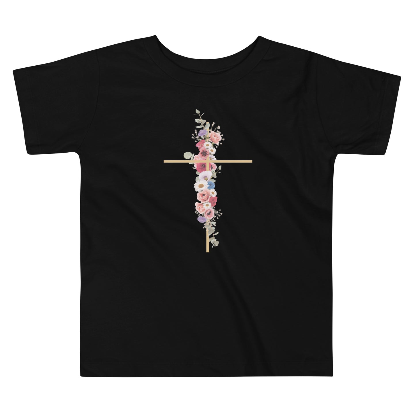 Cross In Bloom (In Bloom Collection) Toddler Short Sleeve Tee