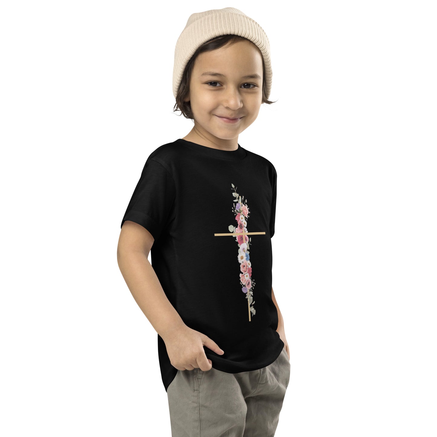 Cross In Bloom (In Bloom Collection) Toddler Short Sleeve Tee