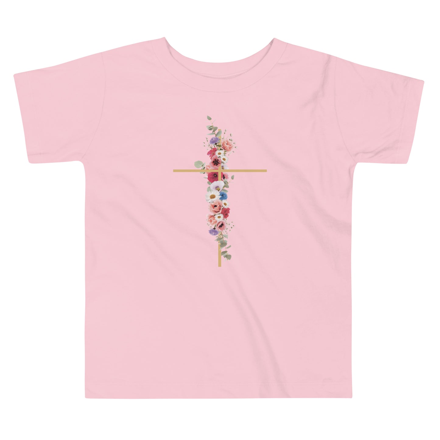 Cross In Bloom (In Bloom Collection) Toddler Short Sleeve Tee