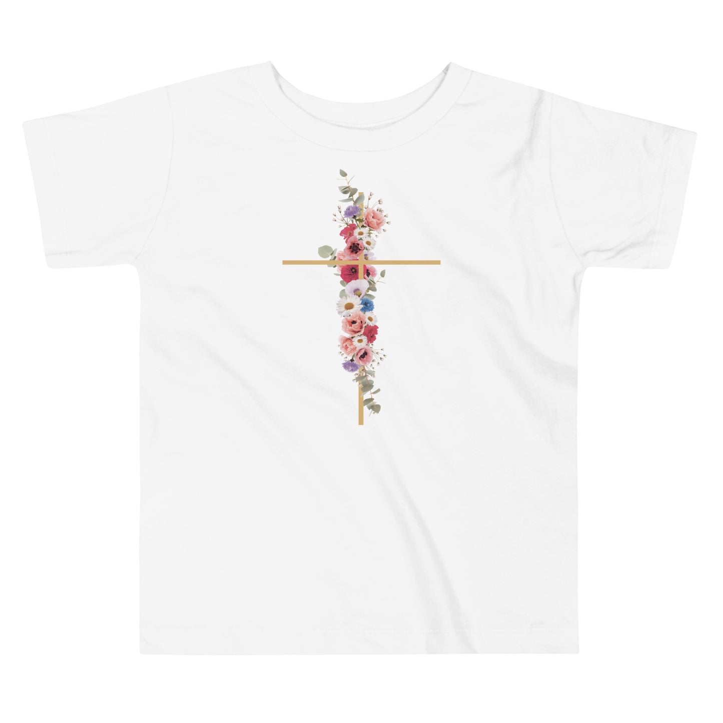 Cross In Bloom - Toddler Short Sleeve Tee
