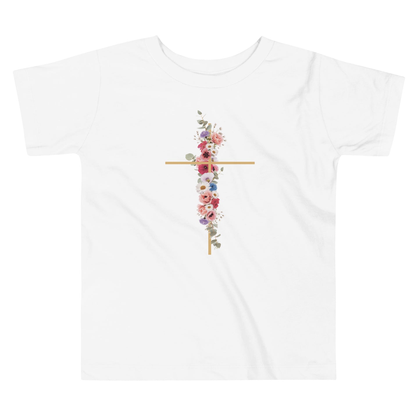 Cross In Bloom (In Bloom Collection) Toddler Short Sleeve Tee
