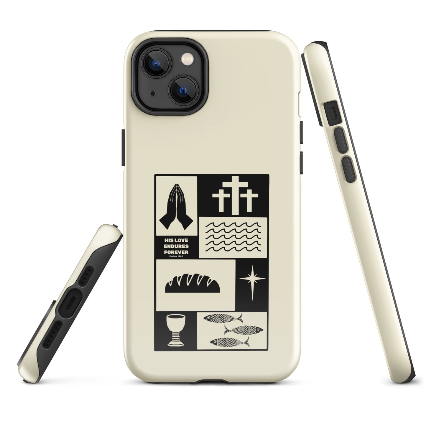 His Love Endures (Center City Collection) Lace White Tough Case for iPhone®