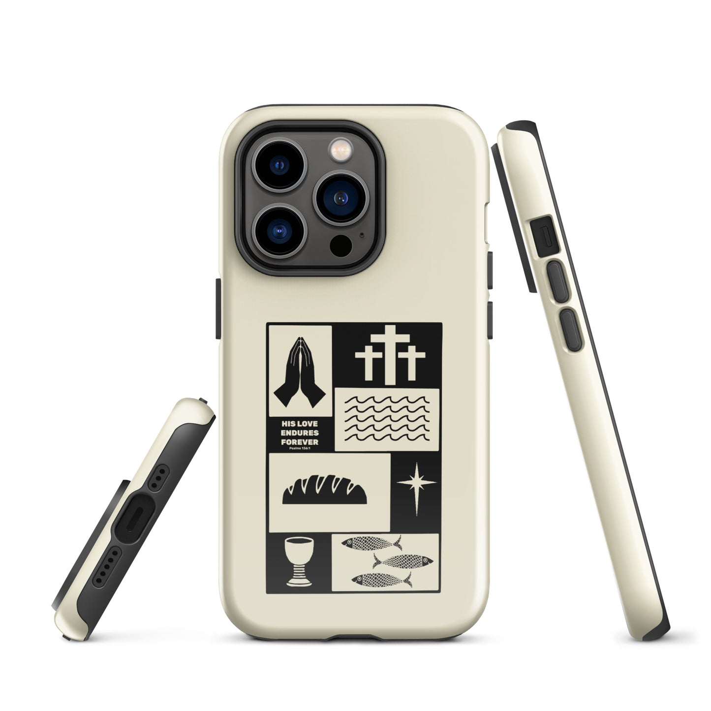 His Love Endures (Center City Collection) Lace White Tough Case for iPhone®