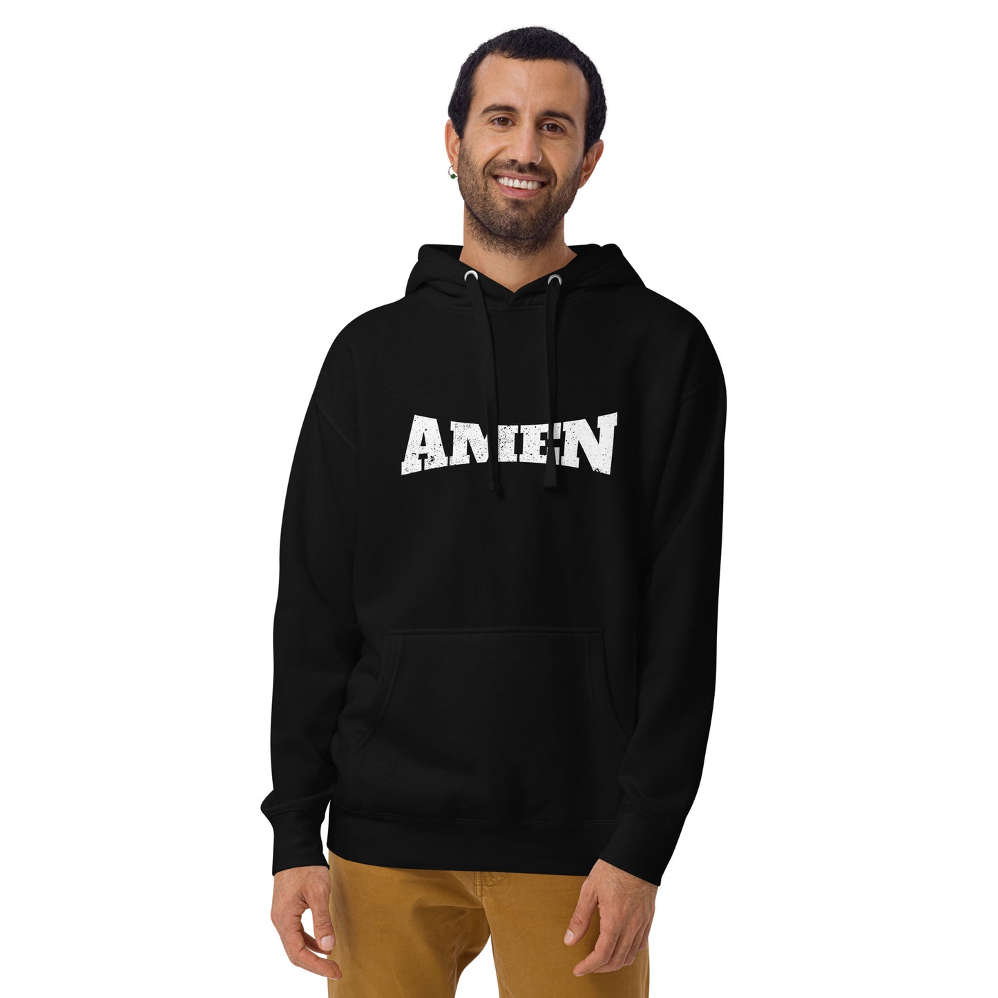 AMEN in White (The Fighter Collection) Unisex Hoodie