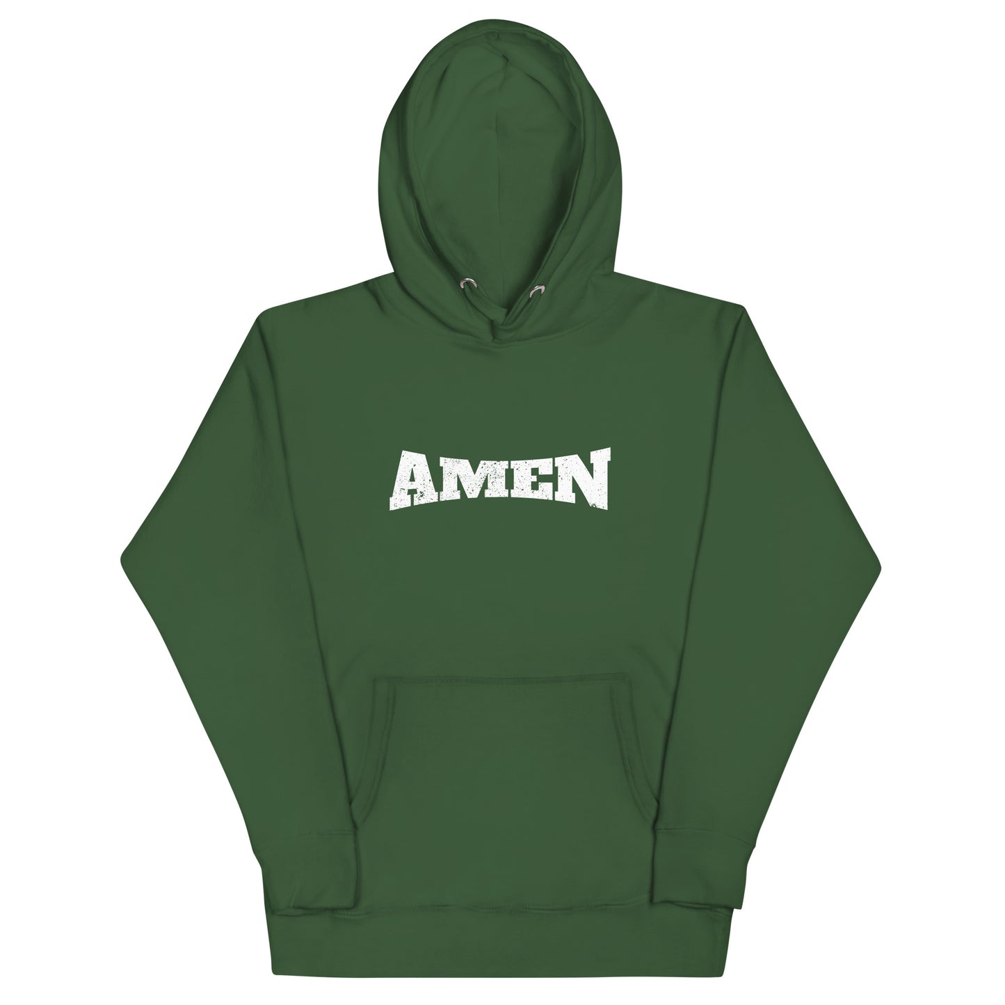 AMEN in White (The Fighter Collection) Unisex Hoodie