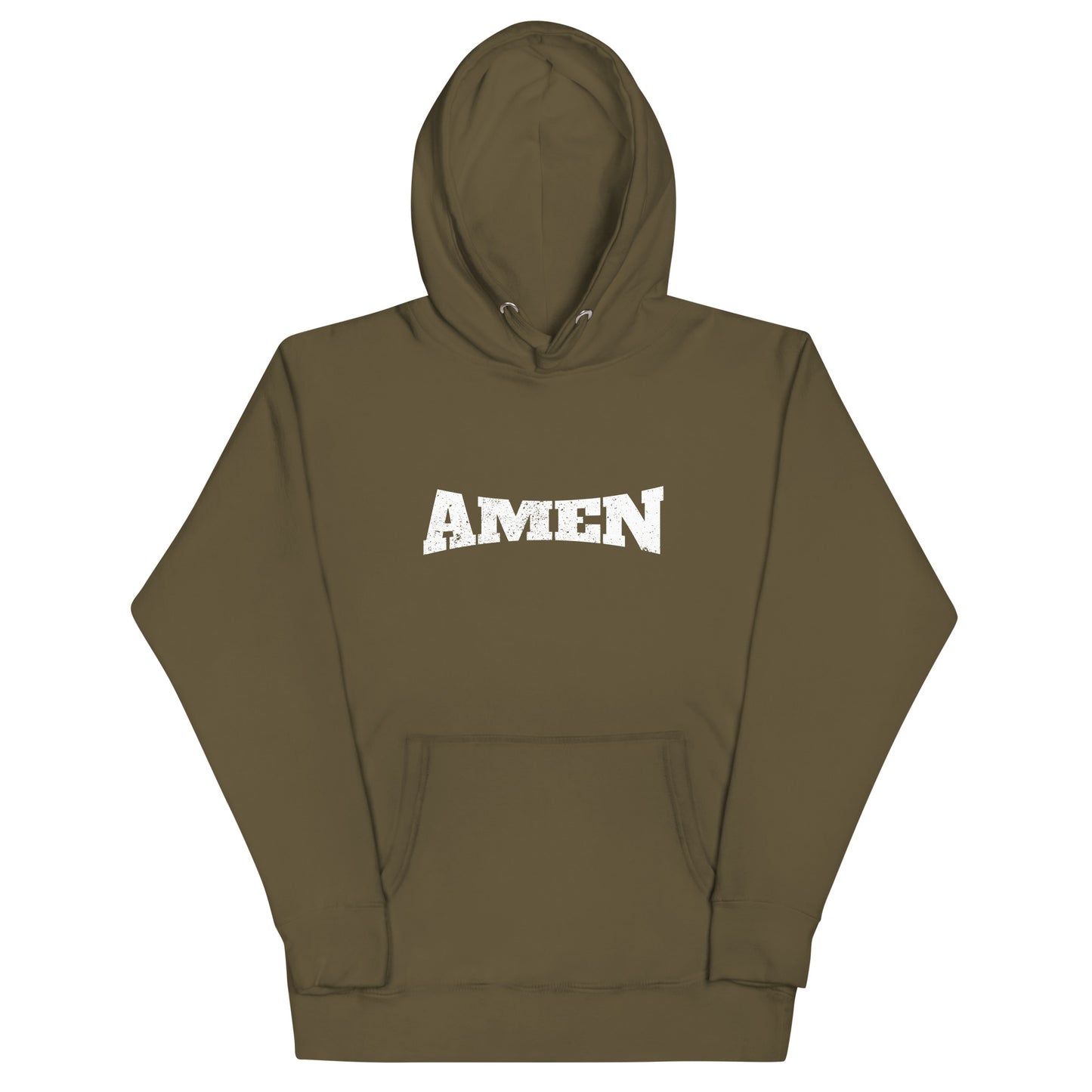 AMEN in White (The Fighter Collection) Unisex Hoodie