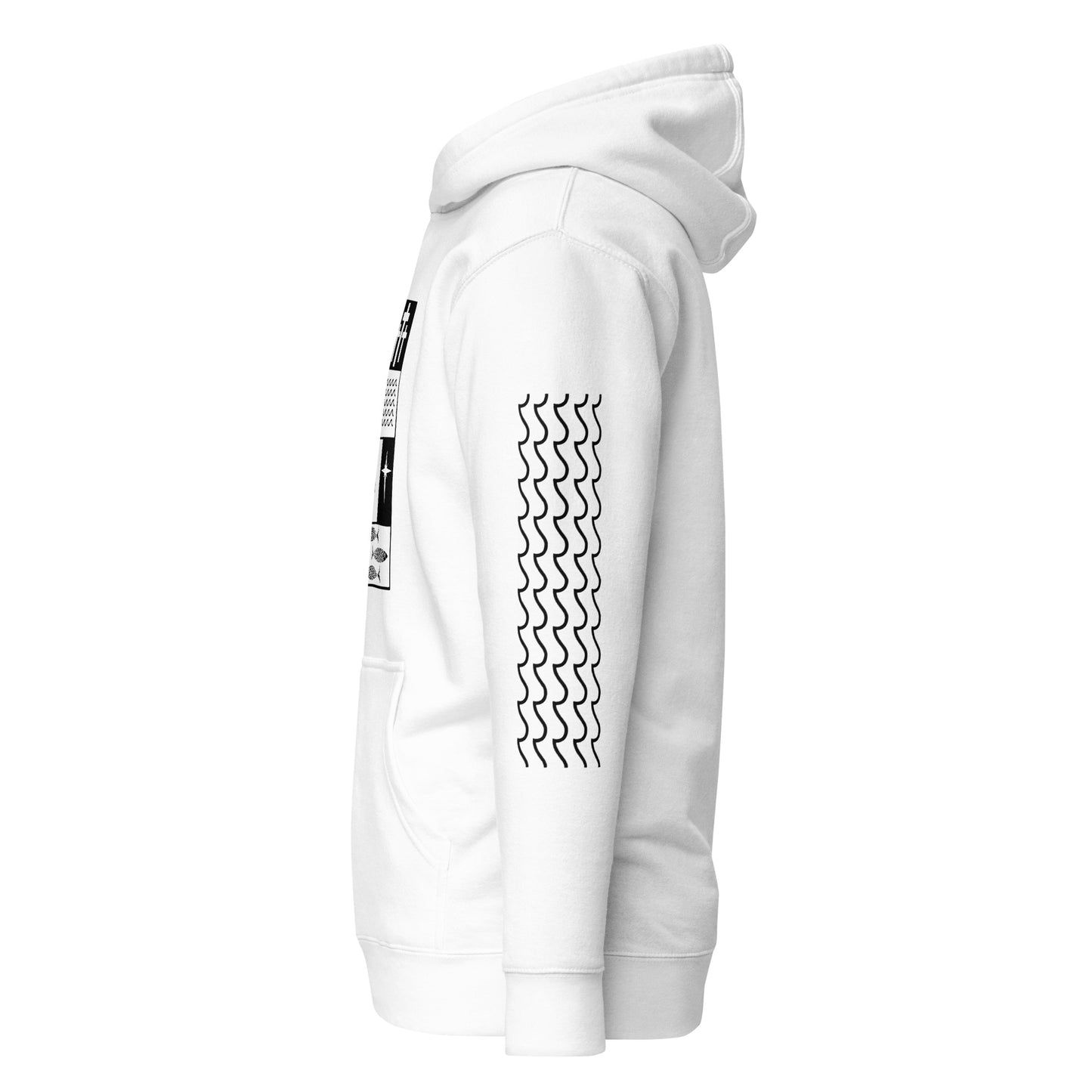 His Love Endures (Center City Collection) Unisex Premium Hoodie in Black