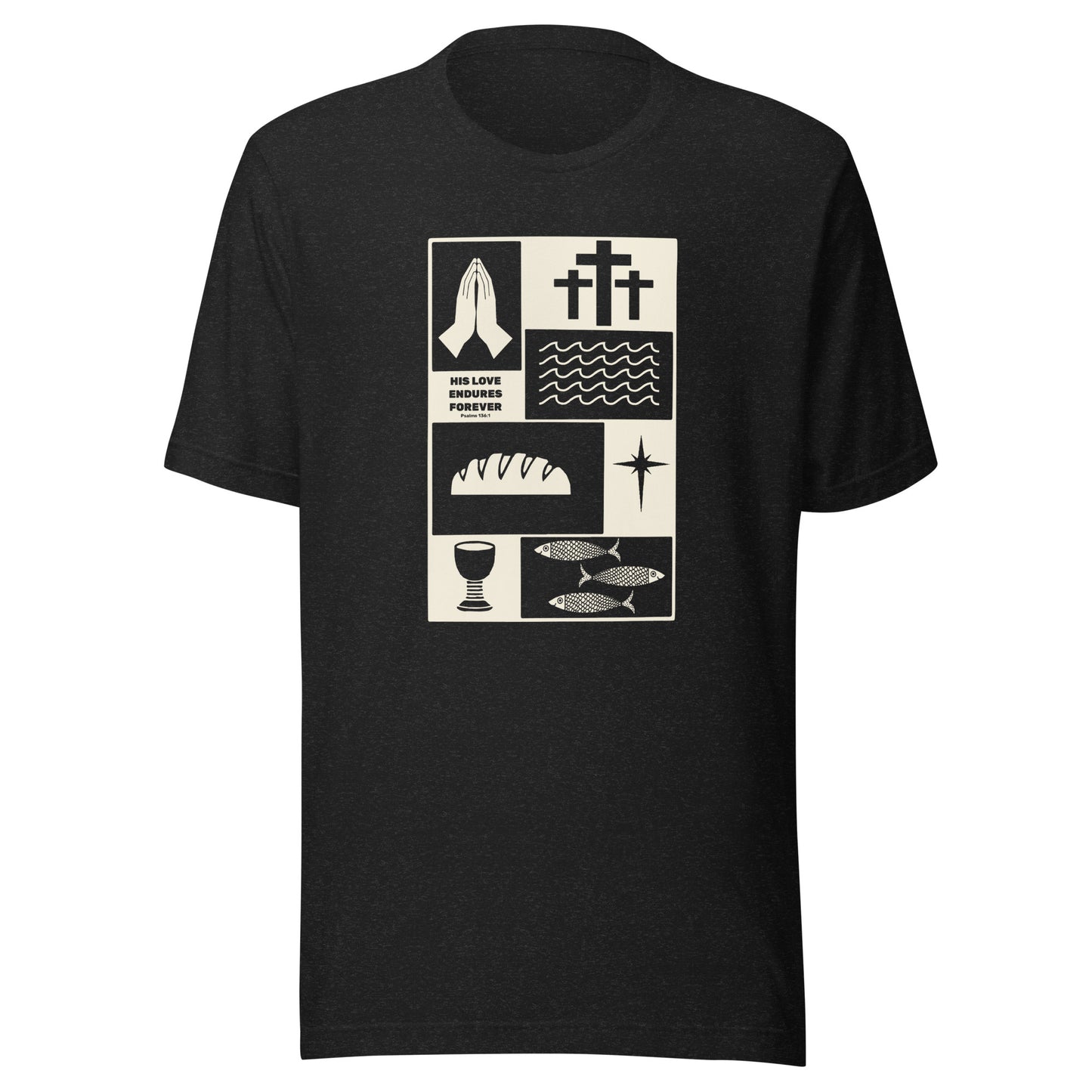 His Love Endures in Beige (Center City Collection) Unisex t-shirt