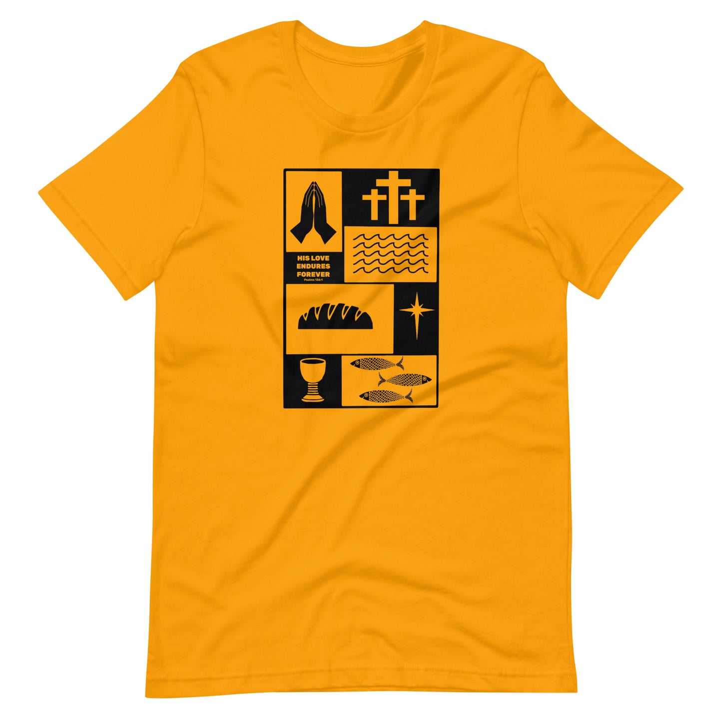 His Love Endures in Black (Center City Collection) Unisex T-shirt