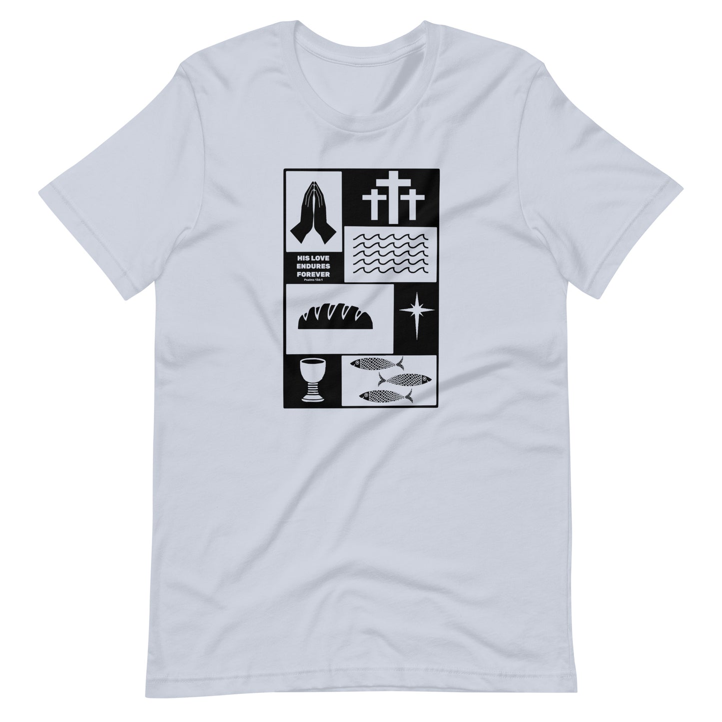 His Love Endures in Black (Center City Collection) Unisex T-shirt