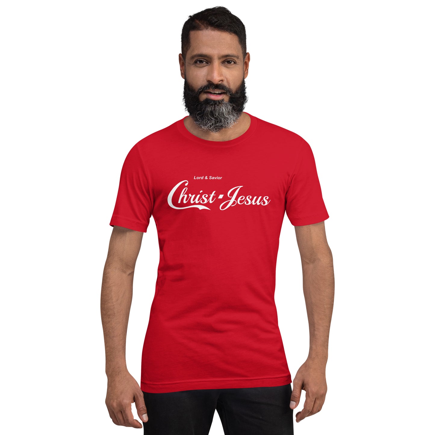 Christ-Jesus (Pop Collection) in White Unisex T-Shirt