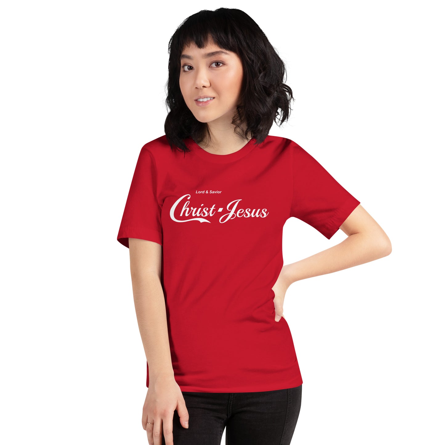 Christ-Jesus (Pop Collection) in White Unisex T-Shirt