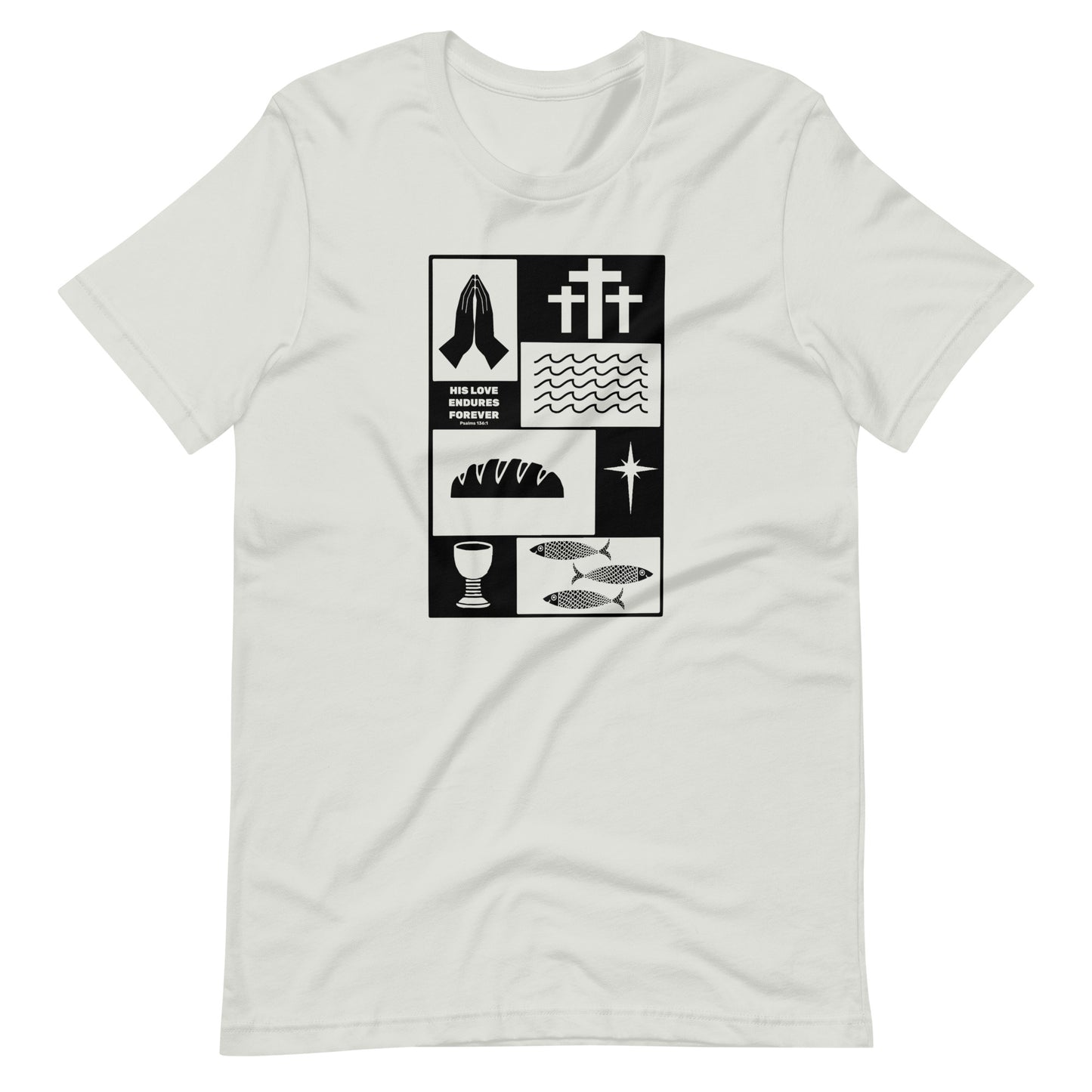 His Love Endures in Black (Center City Collection) Unisex T-shirt