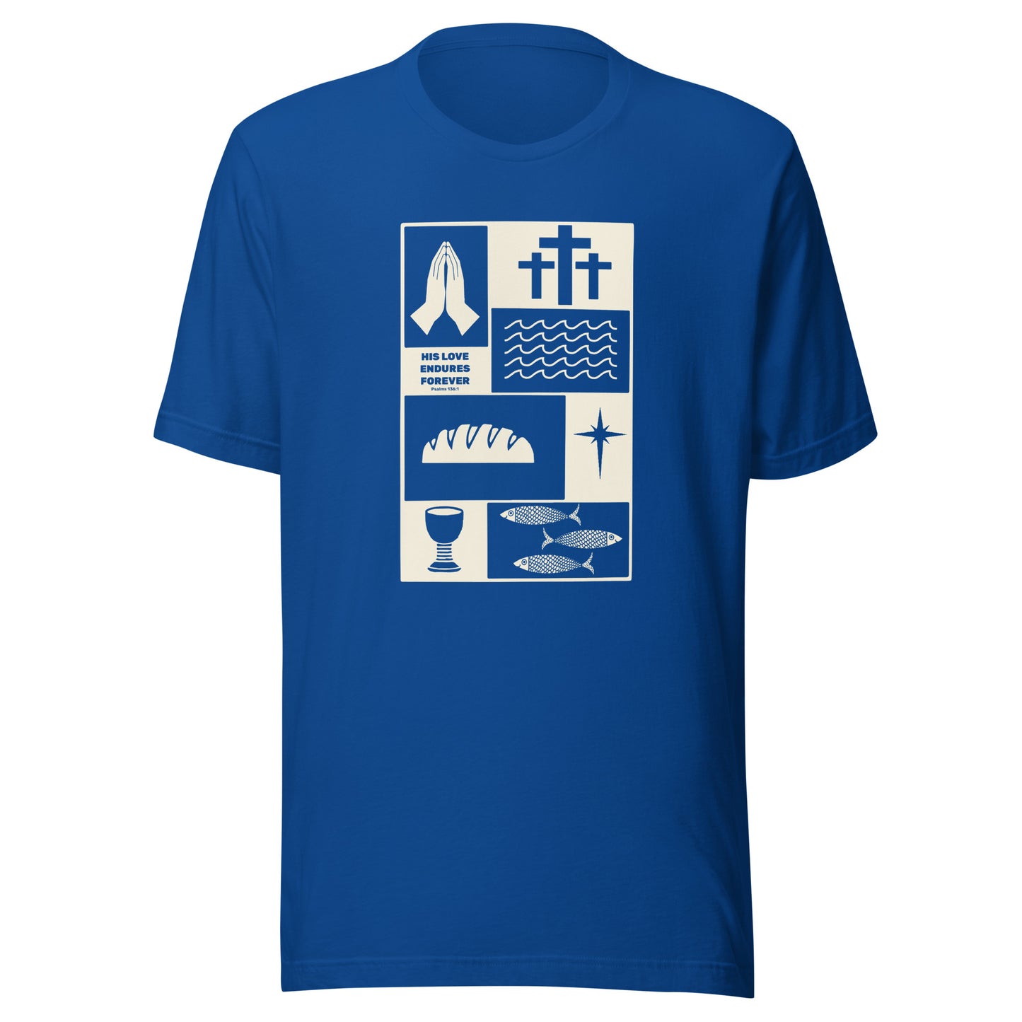 His Love Endures in Beige (Center City Collection) Unisex t-shirt