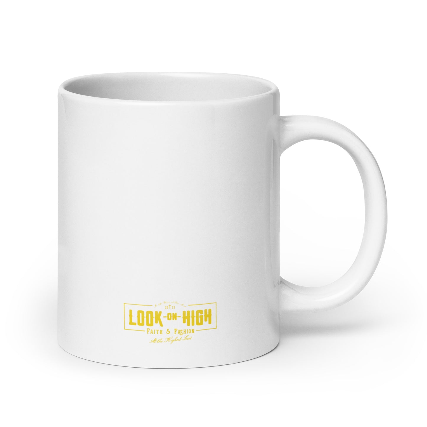 Team Jesus (Gold Crest) White glossy mug