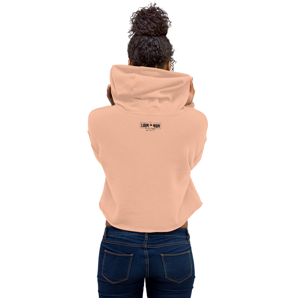 FRGVN in Black (The Fighter Collection) Women's Cropped Hoodie