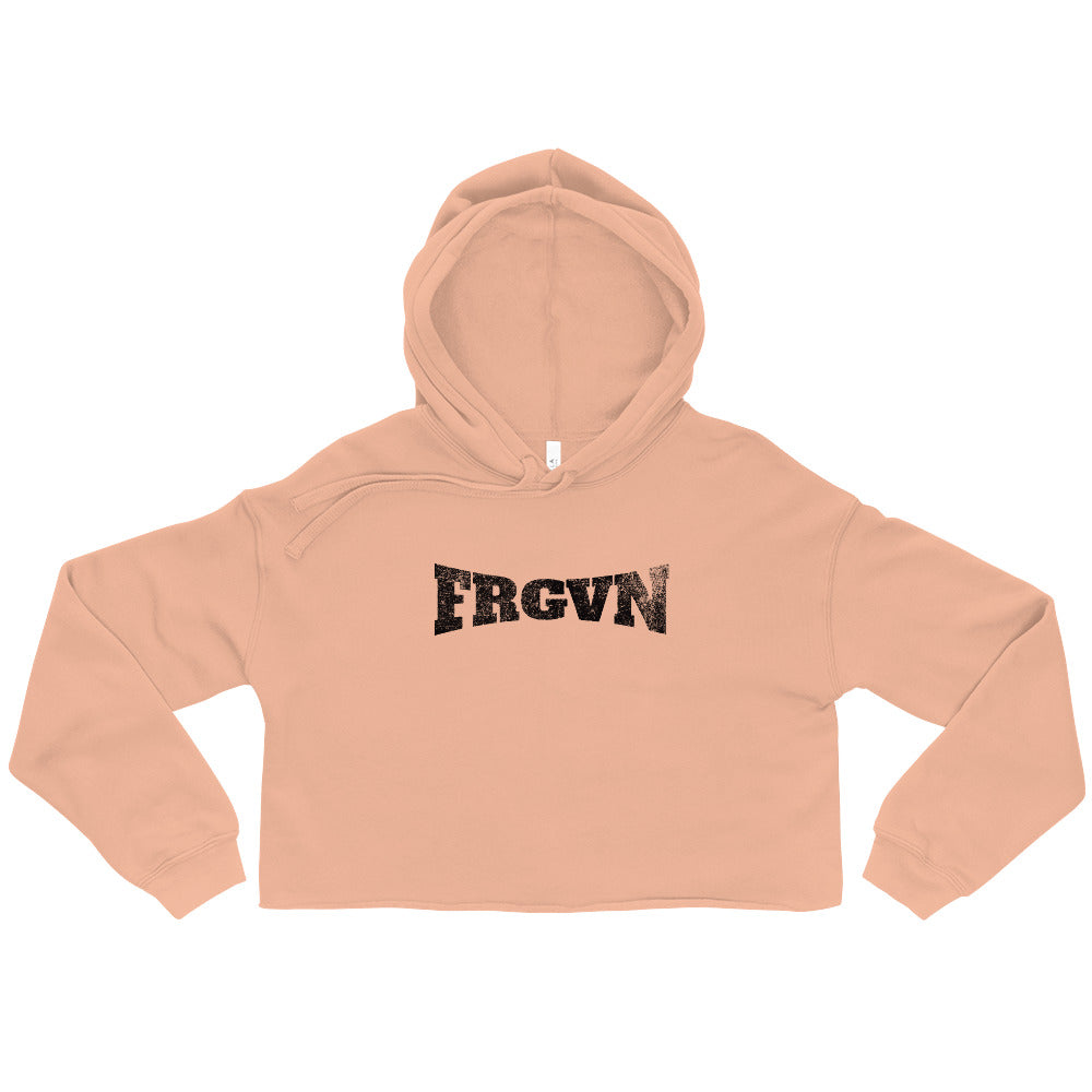 FRGVN in Black (The Fighter Collection) Women's Cropped Hoodie