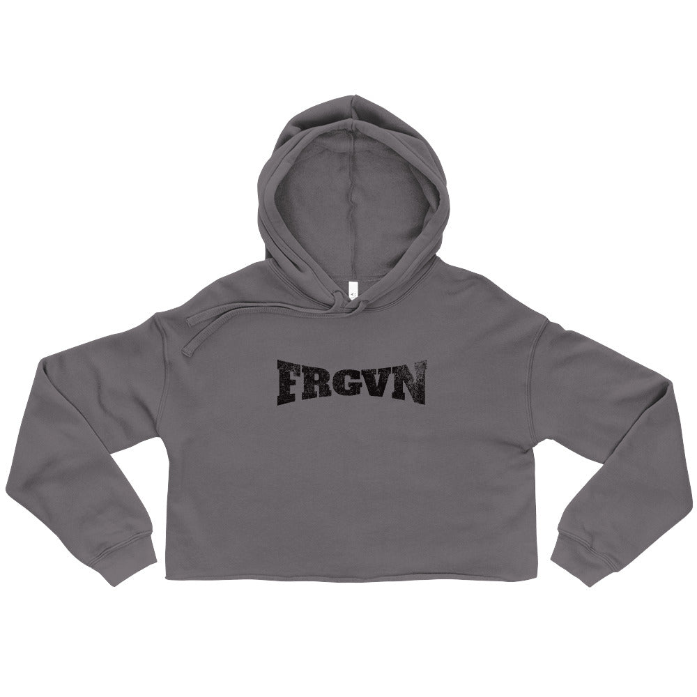 FRGVN in Black (The Fighter Collection) Women's Cropped Hoodie