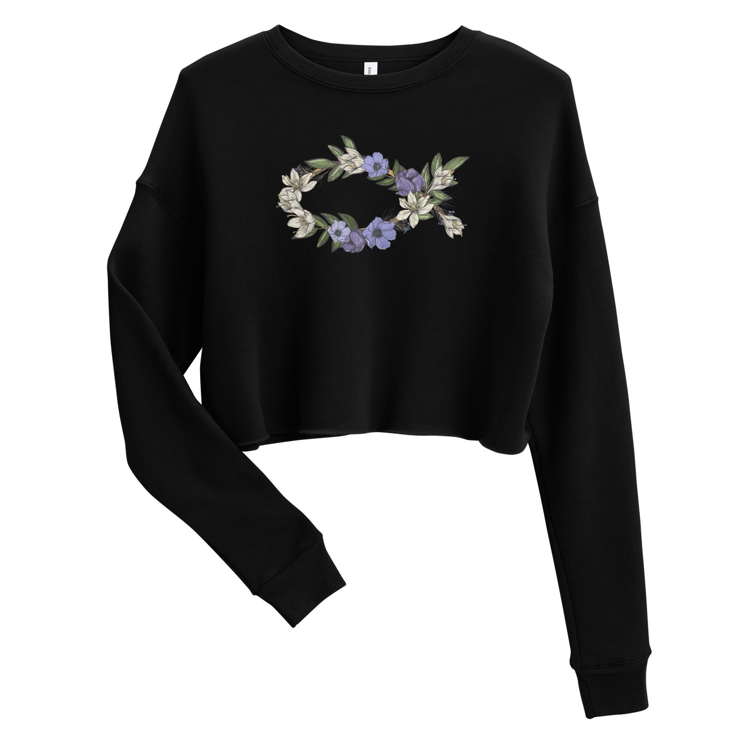 Fish In Bloom (In Bloom Collection) Women's Cropped Sweatshirt