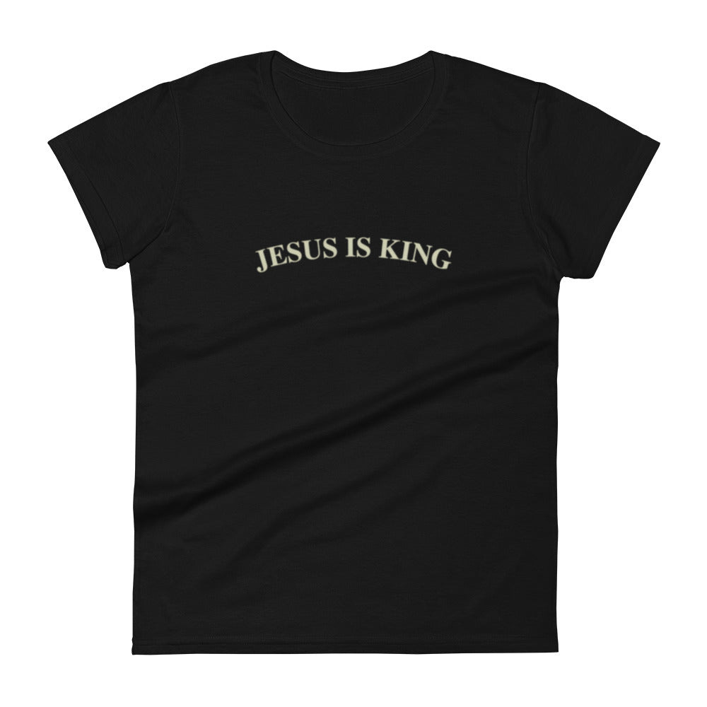 Jesus Is King in Beige (Center City Collection) Women's short sleeve t-shirt