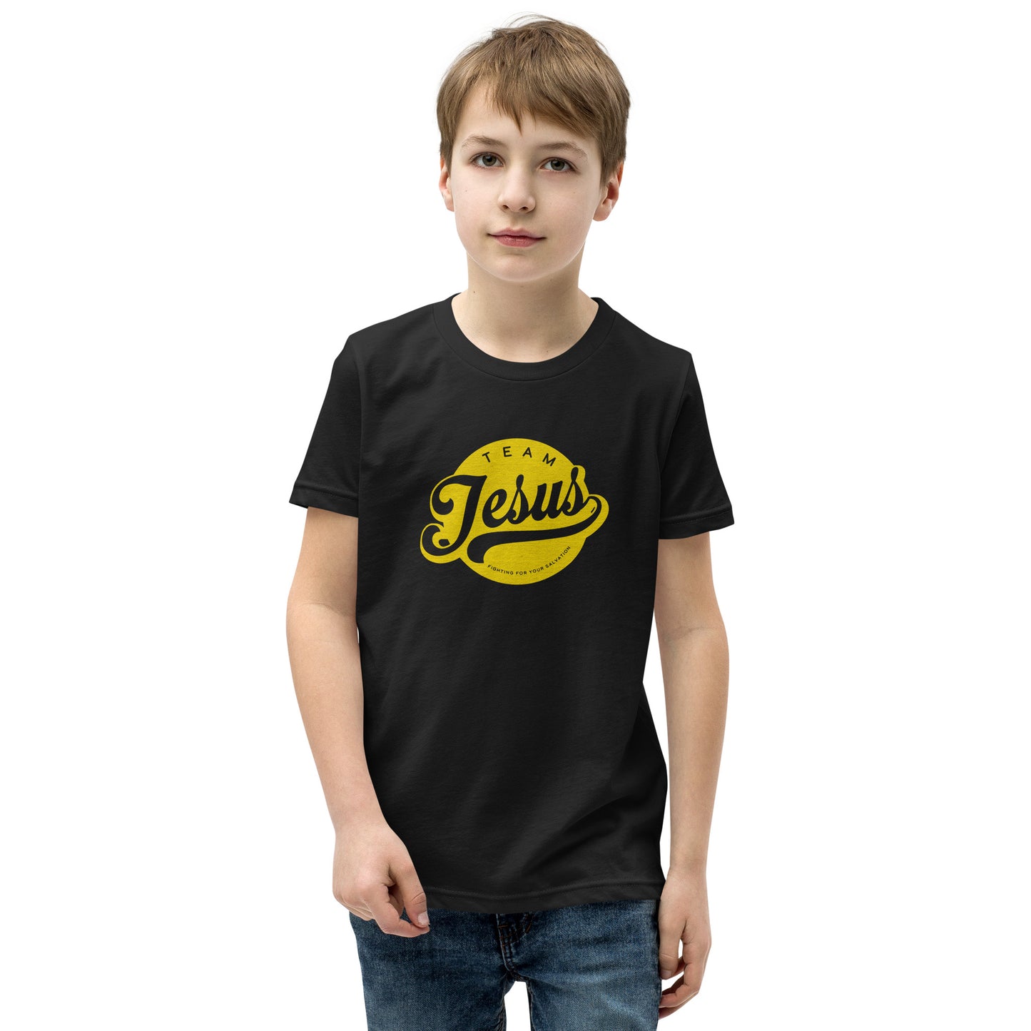 Team Jesus (Gold Crest) Youth Short Sleeve T-Shirt