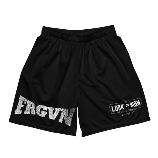 FRGVN in White (The Fighter Collection) Unisex Mesh Shorts