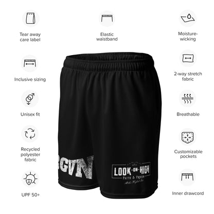 FRGVN in White (The Fighter Collection) Unisex Mesh Shorts