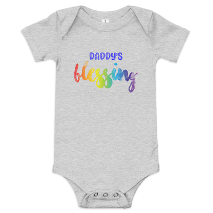 Daddy's Blessing - Baby Boy short sleeve onesie