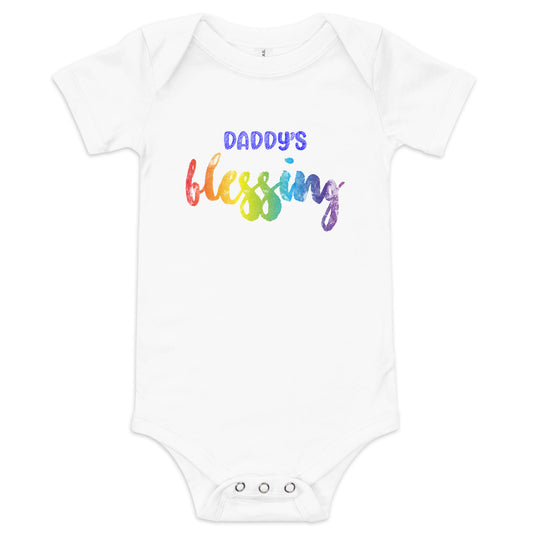 Daddy's Blessing - Baby Boy short sleeve onesie