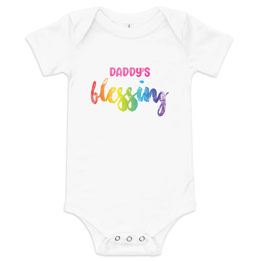 Daddy's Blessing - Baby Girl short sleeve one piece