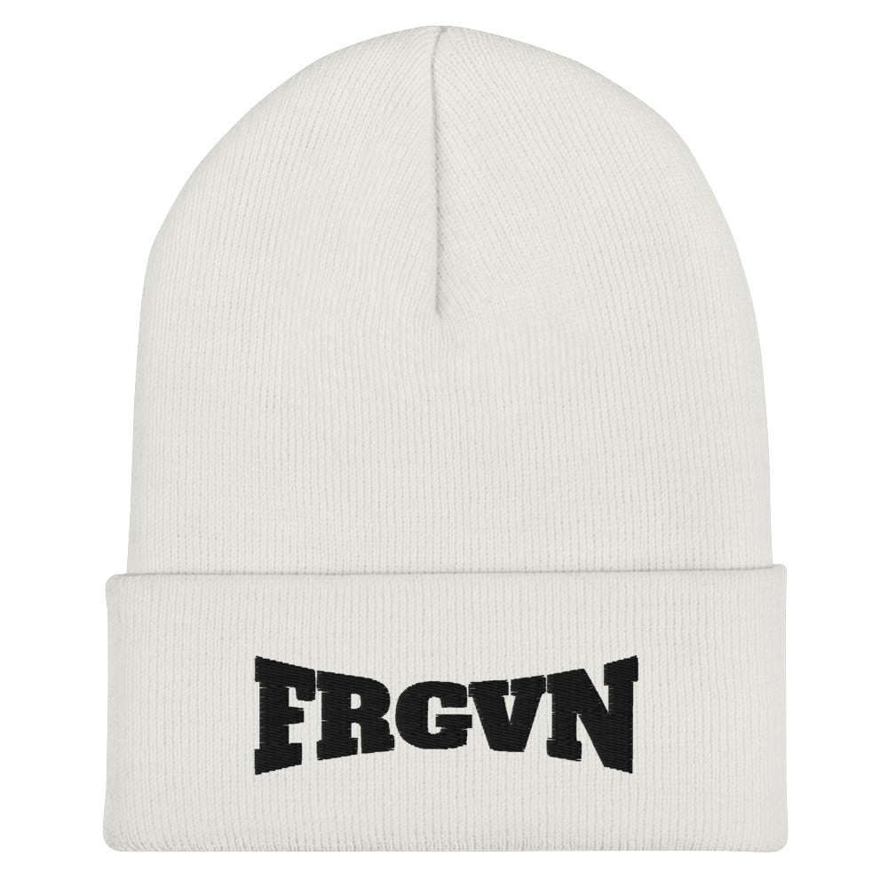 FRGVN (The Fighter Collection) Cuffed Beanie Embroidered in Black