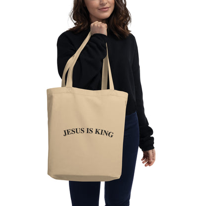 Jesus Is King (Center City Collection) Eco Tote Bag in Black