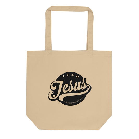 Team Jesus (Black Crest) Eco Tote Bag