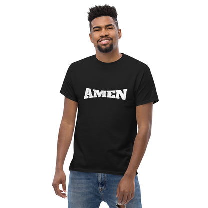 AMEN in White (The Fighter Collection) Men's Classic Tee