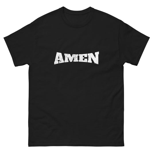 AMEN in White (The Fighter Collection) Men's Classic Tee