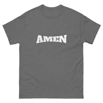 AMEN in White (The Fighter Collection) Men's Classic Tee