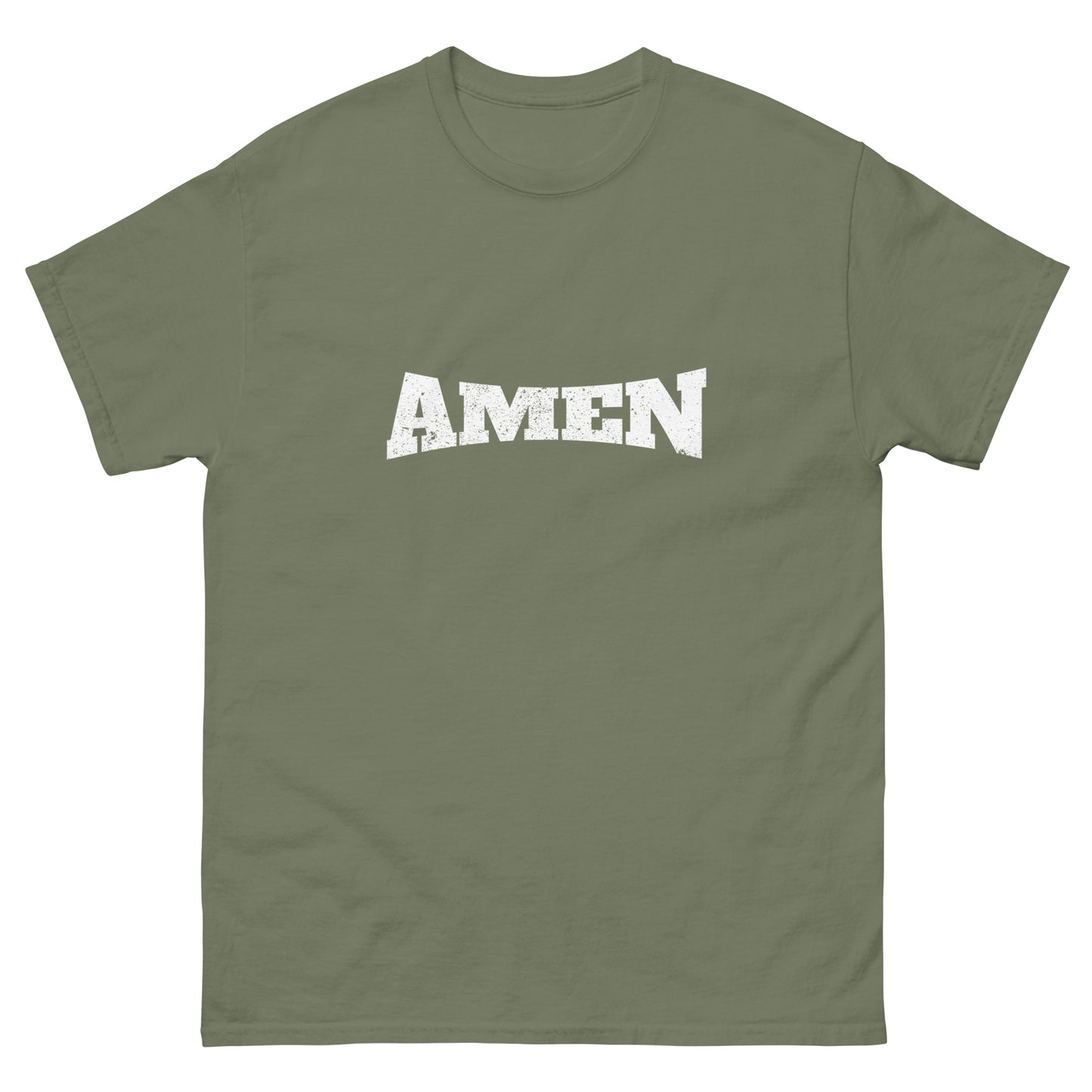 AMEN in White (The Fighter Collection) Men's Classic Tee