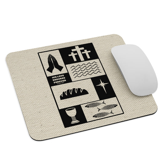 His Love Endures (Center City Collection) Mouse pad