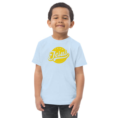 Team Jesus (Gold Crest) Toddler jersey t-shirt