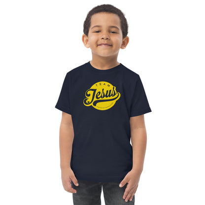 Team Jesus (Gold Crest) Toddler jersey t-shirt